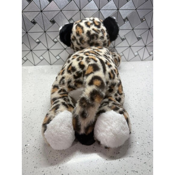 Rare MorisMos Cheetah Leopard Cat 19” Plush w two 6” Kittens stuffed animal - Picture 6 of 9